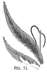 Illustration 2 on how to embroider the chrysanthemem