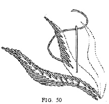 illustration 1 on how to embroider the chysanthemum correctly.