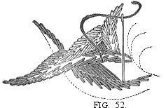 Illustration 3 on how to embroider the chrysanthem