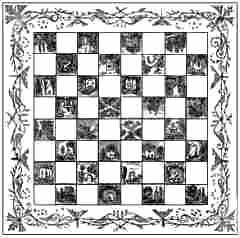 Victorian Ornamental Chess Table.