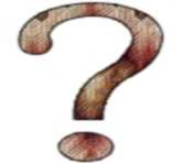 textured question mark
